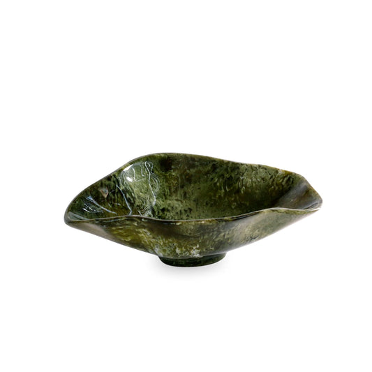 RESIN Malachite Small Oval Bowl (Green)