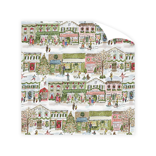Merry Main Street Wrapping Paper Roll