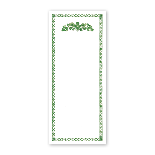 Porcellana Verde Skinny Notepad