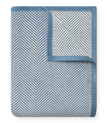 Harborivew Herringbone Cornflower Blanket