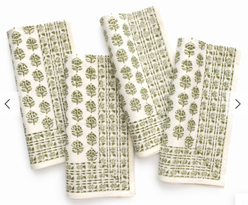 S/4 Elise Fern Napkins