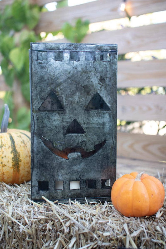 TIN BAG JACK-O-LANTERN LUMINARY