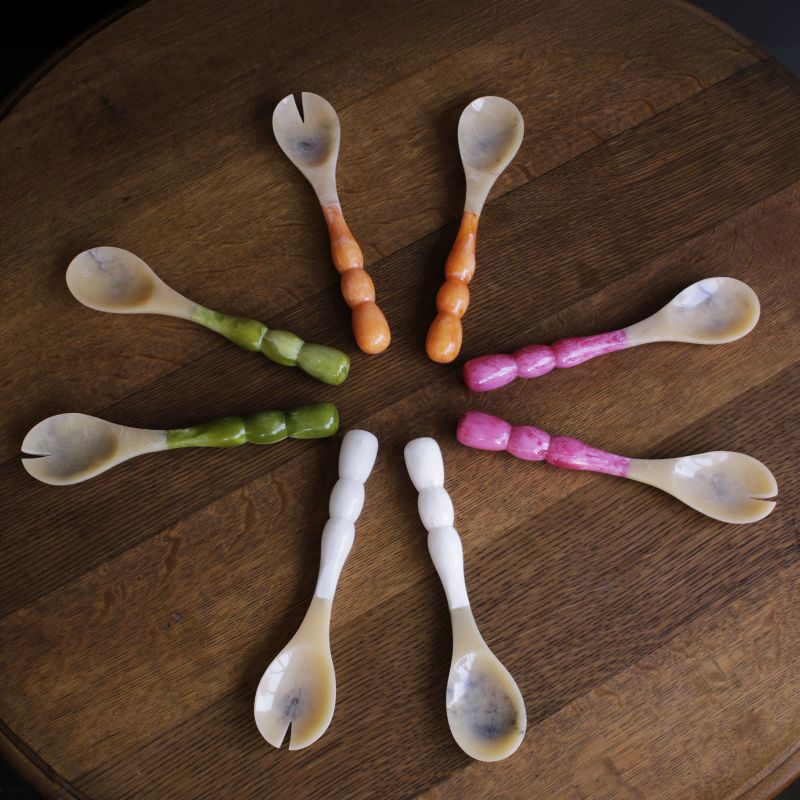 RESIN Rio Bubble Salad Servers (Green)