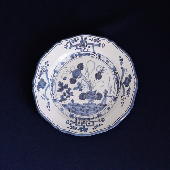 VIDA Faenza 9" Salad Plate Set of 4 (White and Blue)