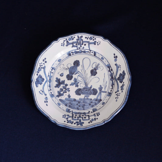 VIDA Faenza 9" Salad Plate Set of 4 (White and Blue)