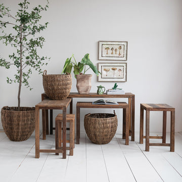 Secret Garden Reclaimed Wood Side Table - 2