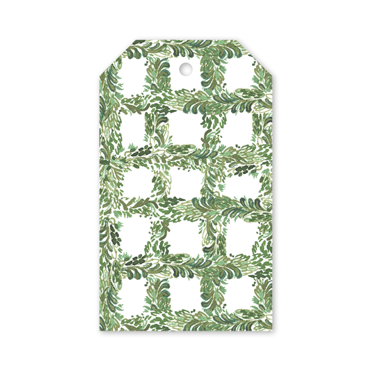 Green Garden Lattice Gift Tags